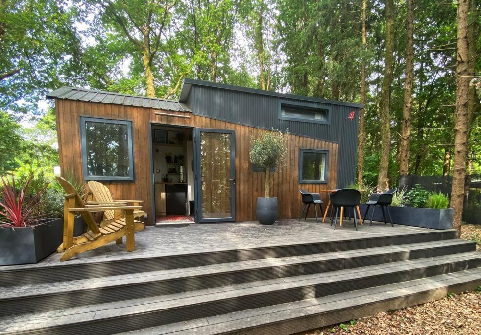 Tiny House Sur Terrain Boise A 10 Mn De La Mer Férel Exterior foto